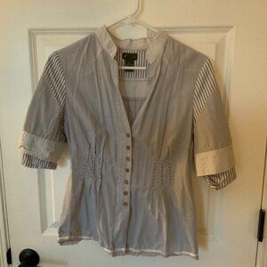 Anthropologie Fei Sailor-style Blouse ASO Rory Gilmore, Size 8